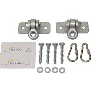 Set of 2 2400lb Capacity Heavy Duty Swing Hangers for Wooden Sets Playgr…